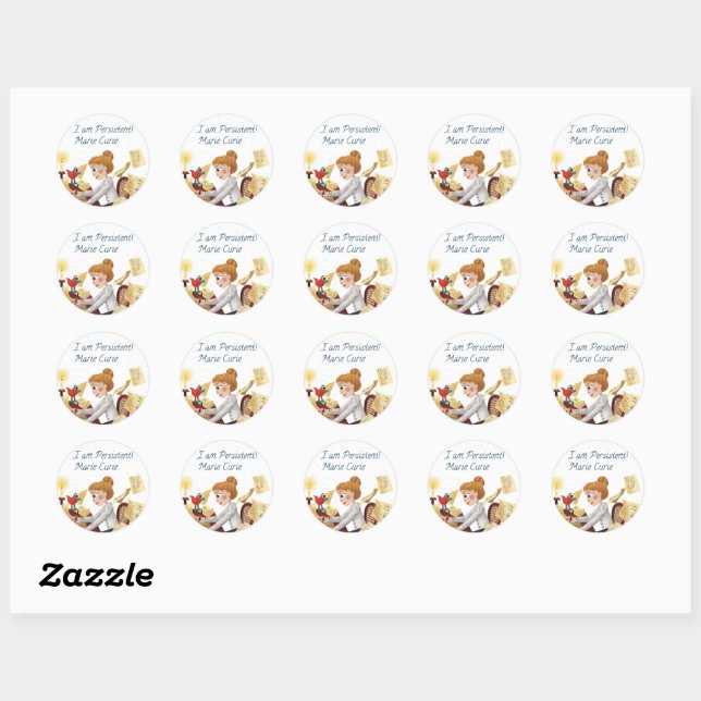 Meine Super Science Stickers - Marie Curie (Blatt)