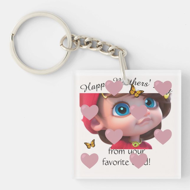 Meine supercoole Mutter Schlüsselanhänger (Vorderseite)