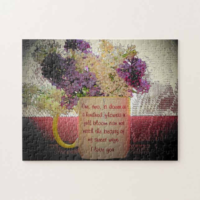 Meine süße Ehefrau Valenpuzzle (Horizontal)