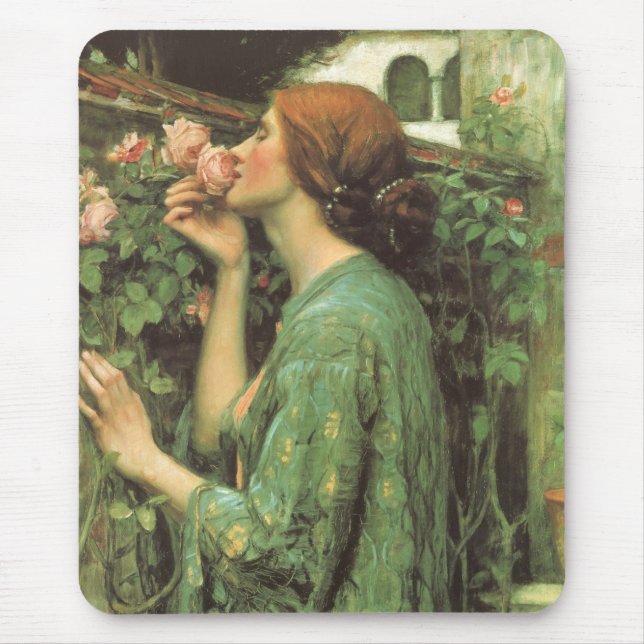Meine süße Rose, oder Soul der Rose von Waterhouse Mousepad (Vorne)