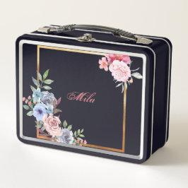 Meine Süßkarton-Blume, die schwarze Lunchbox
