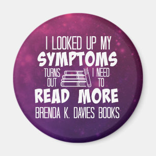 Meine Symptome aufgespürt Brenda K Davies Books Magnet