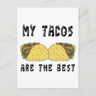 Meine Tacos sind die besten Postkarte