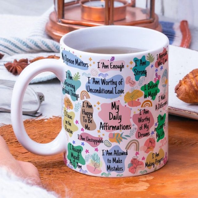 Meine tägliche Affirmations-Tasse Kaffeetasse (Von Creator hochgeladen)