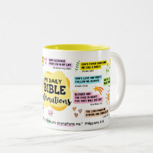 Meine tägliche Bibelnachweis-Tasse Zweifarbige Tasse