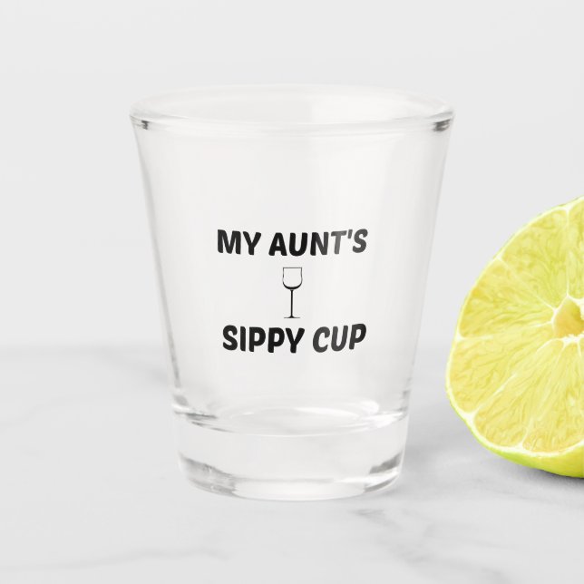 MEINE TANTASCHINE SCHNAPSGLAS (Vorderseite)