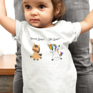 Meine Tante Dein Pferd Einhorn Dabbing Nichte Neff Kleinkind T-shirt