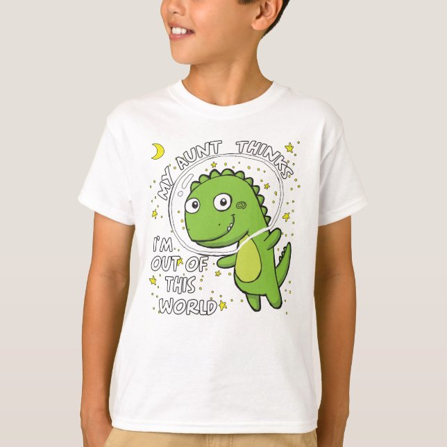 Meine Tante denkt, ich wäre aus dieser Welt T-Shirt (Vorderseite)