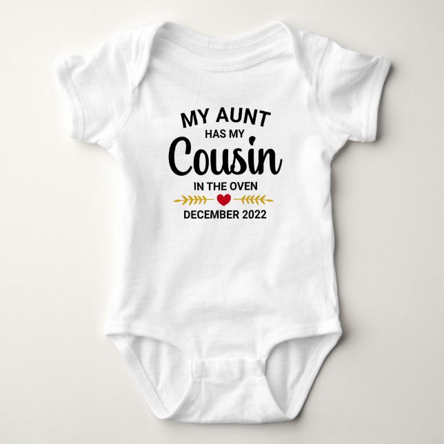 Meine Tante hat meinen Cousin im Ofen Baby Strampler (Vorderseite)