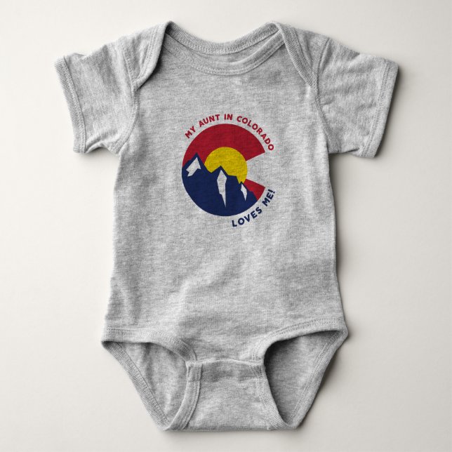 Meine Tante in Colorado Lieben Baby Strampler (Vorderseite)