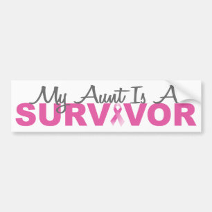 Meine Tante Is A Survivor (Rosa Brustkrebs Autoaufkleber