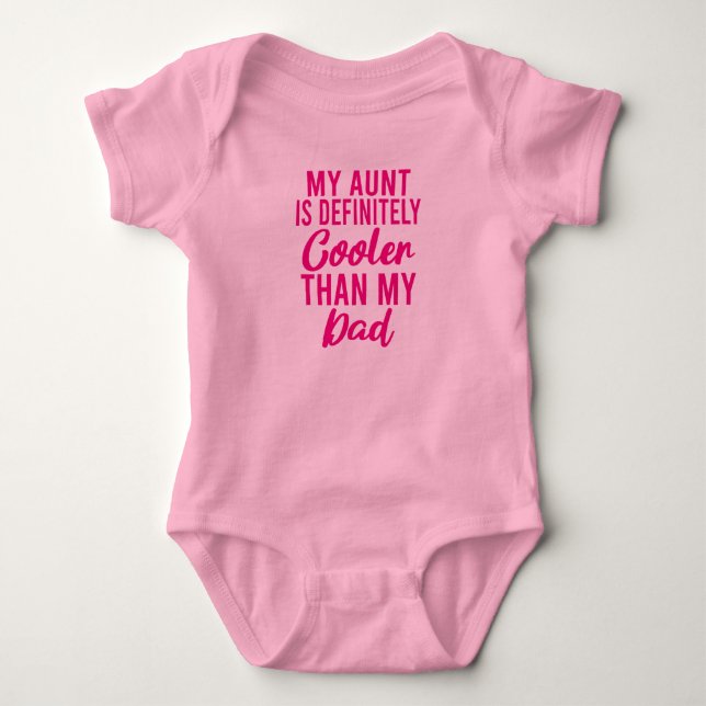 Meine Tante ist Cool als mein Vater Baby Bodysuit Baby Strampler (Vorderseite)