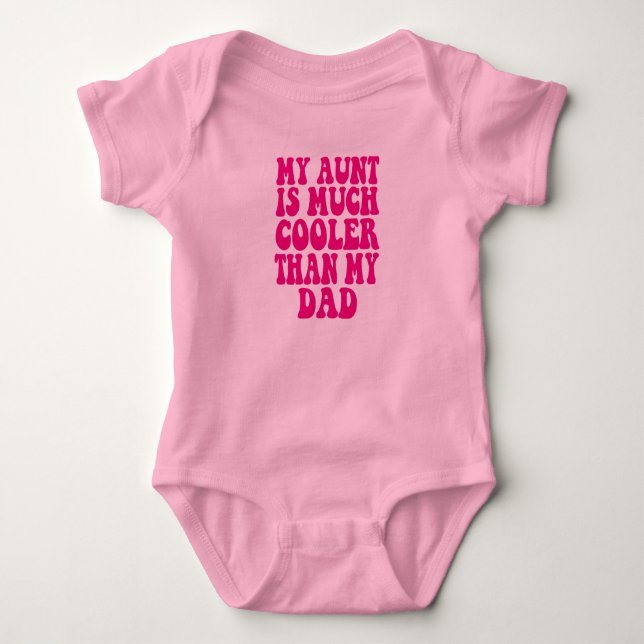 Meine Tante ist Cool als mein Vater Baby Strampler (Vorderseite)