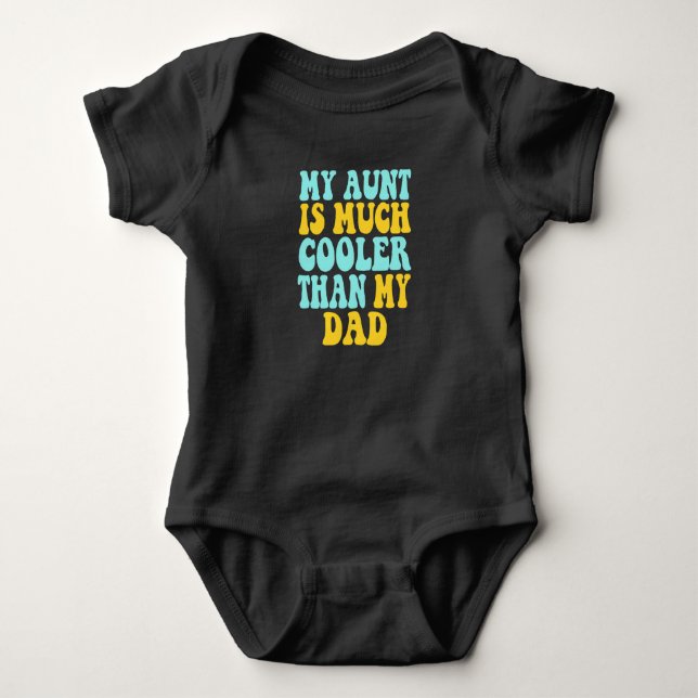 Meine Tante ist Cool als mein Vater Baby Strampler (Vorderseite)