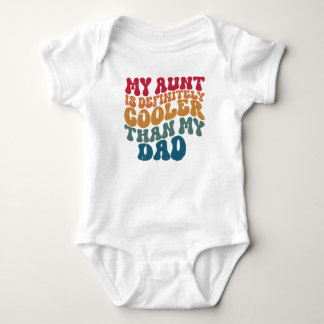 Meine Tante ist definitiv Cool als mein Vater Baby Strampler