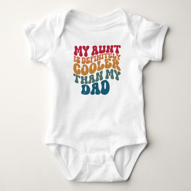 Meine Tante ist definitiv Cool als mein Vater Baby Strampler (Vorderseite)