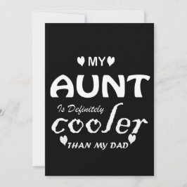 Meine Tante ist definitiv cooler als mein Vater Einladung
