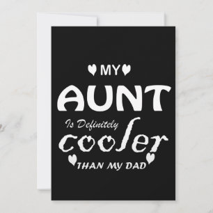 Meine Tante ist definitiv cooler als mein Vater Einladung