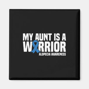 Meine Tante ist ein Warrior Blue Ribbon Alopecia A Magnet