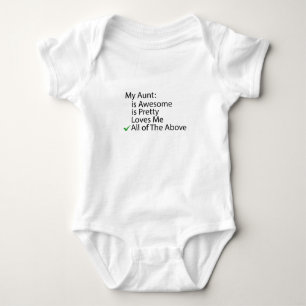 Meine Tante ist großartig ist hübsch liebt mich al Baby Strampler