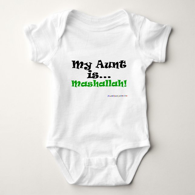Meine Tante ist Mashallah! Baby Strampler (Vorderseite)