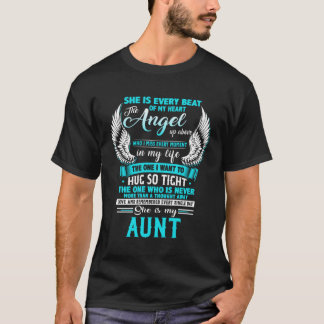 Meine Tante lebt in der Himmlischen Tante Angel Fa T-Shirt