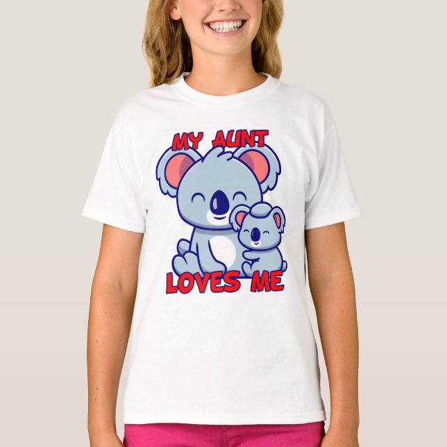 Meine Tante Liebe Ich Koala T-Shirt (Vorderseite)