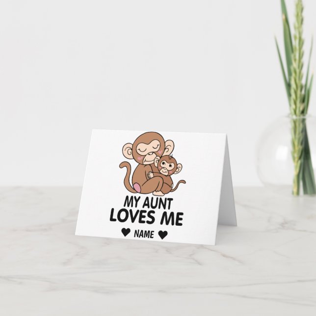 Meine Tante Liebe Karte (Vorderseite)
