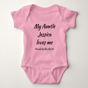 Meine Tante Liebe Me Baby Body Anzug mit Individue Strampler