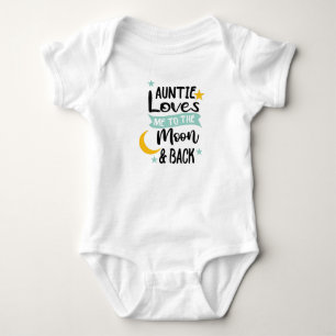 Meine Tante Liebe mich zum Mond und zurück Baby Strampler