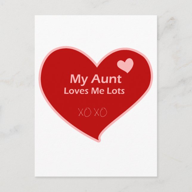 Meine Tante Lieben Postkarte (Vorderseite)
