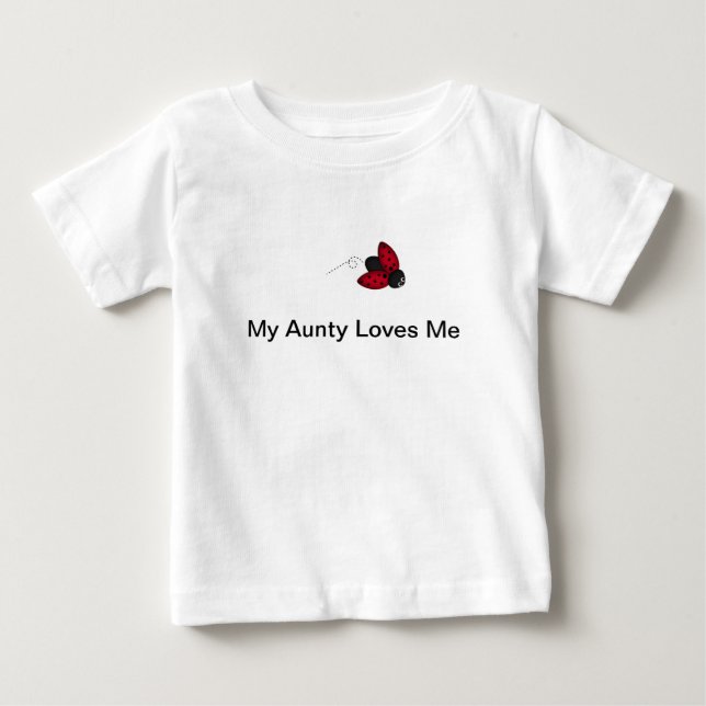 Meine Tante Loves Me Baby T-Shirt (Vorderseite)