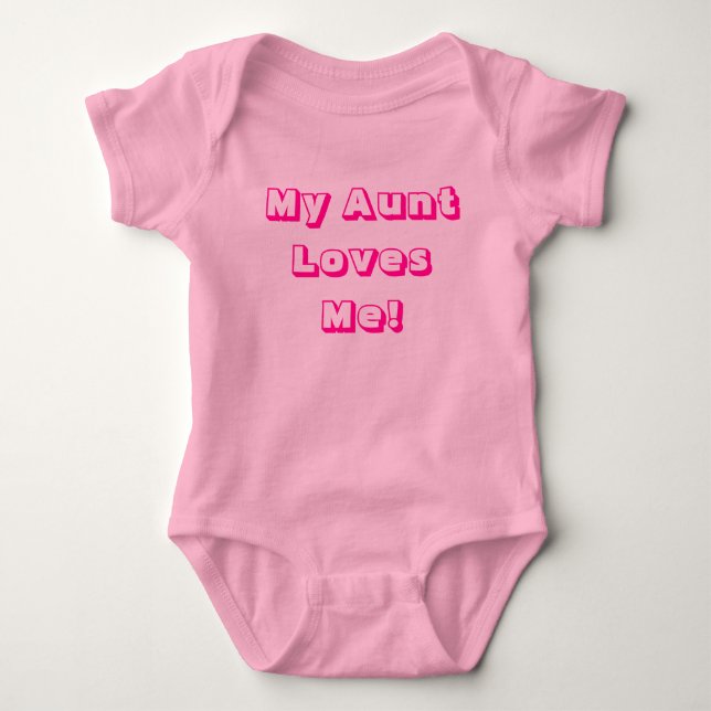 Meine Tante Loves Me! Einteiliges Shirt mit (Vorderseite)