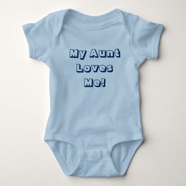 Meine Tante Loves Me! Einteiliges Shirt mit (Vorderseite)