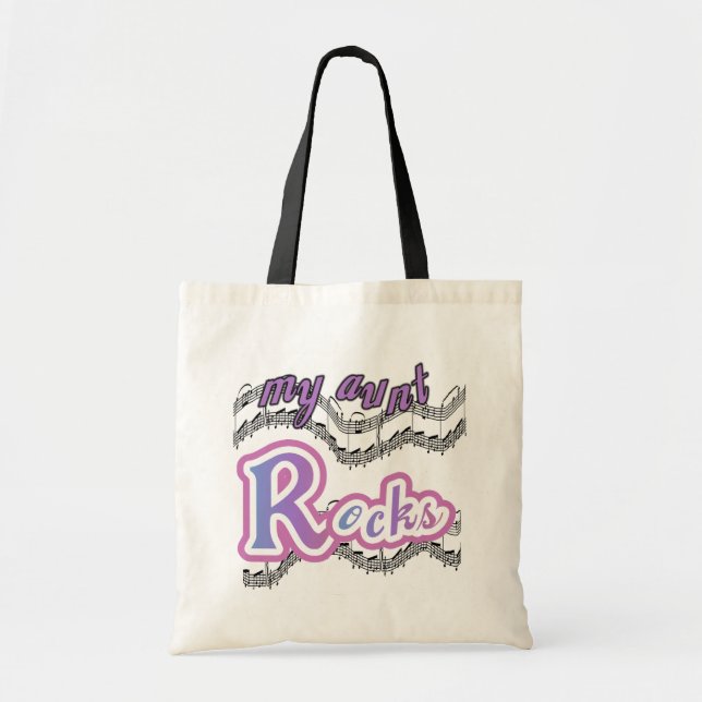 Meine Tante Rocks Tshirts und Geschenke Tragetasche (Vorne)