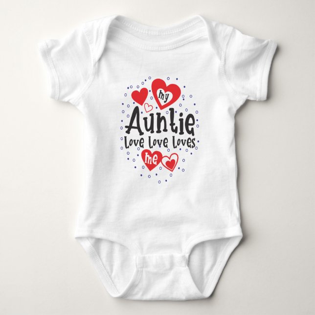 Meine Tante/Tante-Liebe Baby Strampler (Vorderseite)