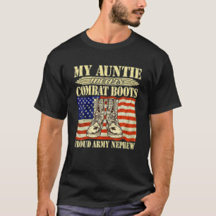Meine Tante trägt Kampfstiefel militärische Stolpe T-Shirt