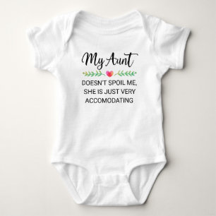Meine Tante verwöhnt mich nicht Baby Strampler
