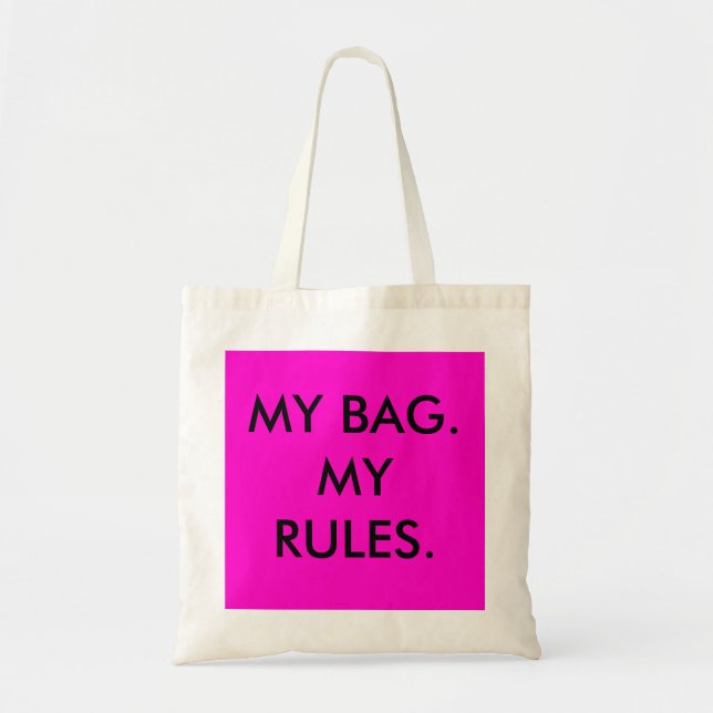 MEINE TASCHE, MEINE REGEL-Tasche Tragetasche (Vorne)