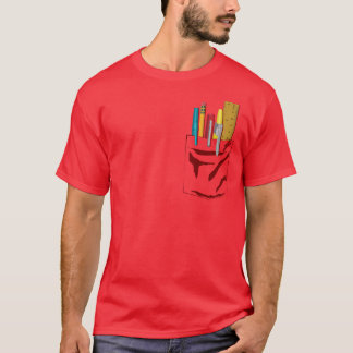 Meine Tasche. Meine Stifte. (Kastanienbraun) T-Shirt