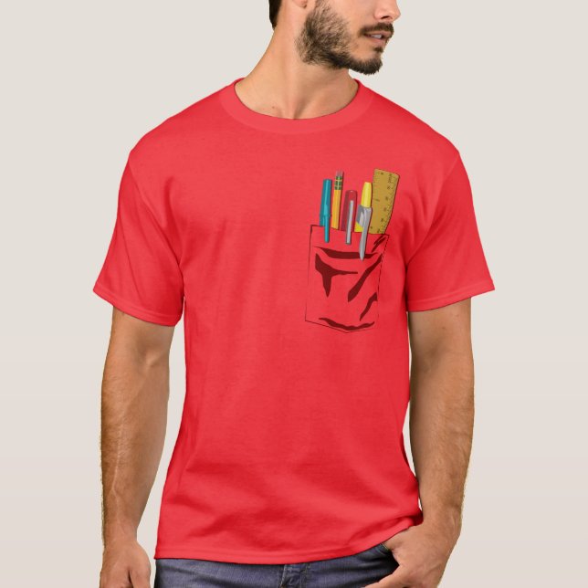 Meine Tasche. Meine Stifte. (Kastanienbraun) T-Shirt (Vorderseite)