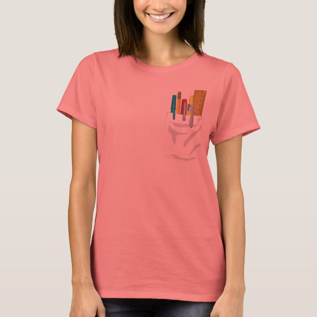 Meine Tasche. Meine Stifte. (Weiß) T-Shirt (Vorderseite)