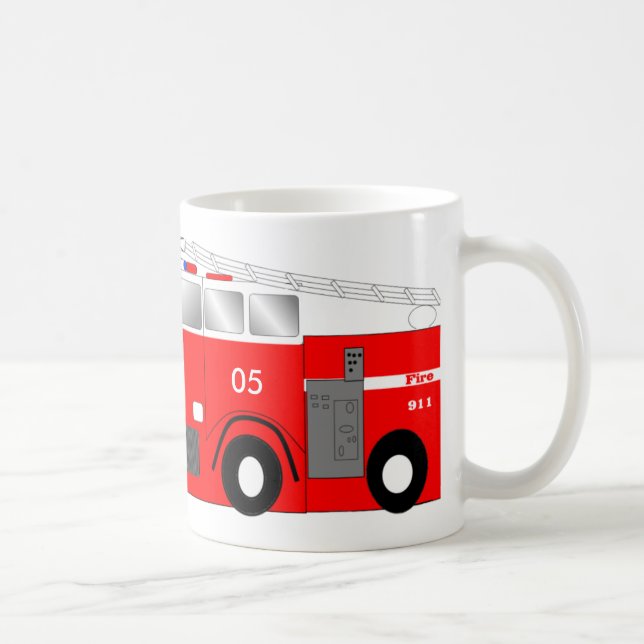 Meine Tasse ist ein FEUER-LKW (Rechts)