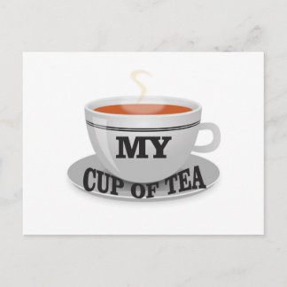 meine Tasse Tee yeah Postkarte