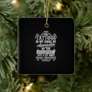 Meine Tattoos ändern mein Zeichengeschenk Tattoo n Keramikornament