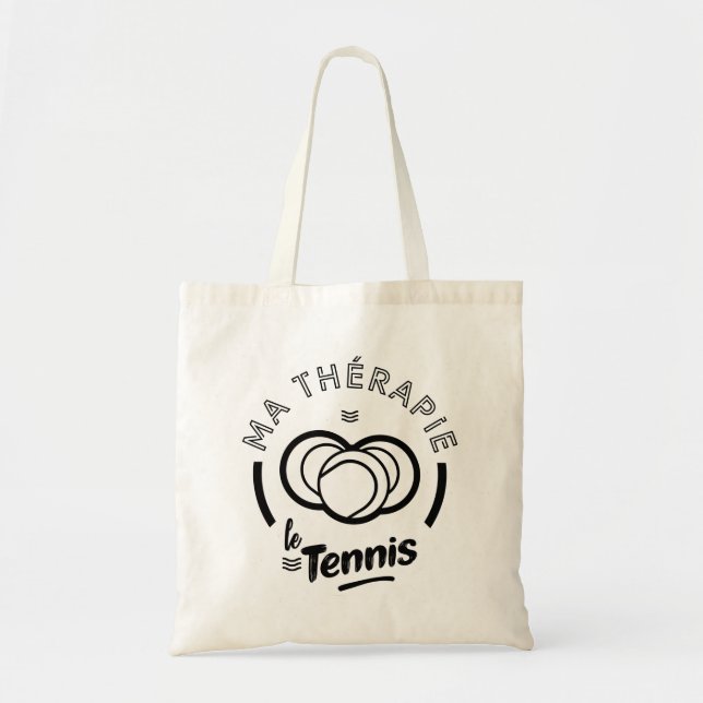 Meine Tennistherapie Tragetasche (Vorne)