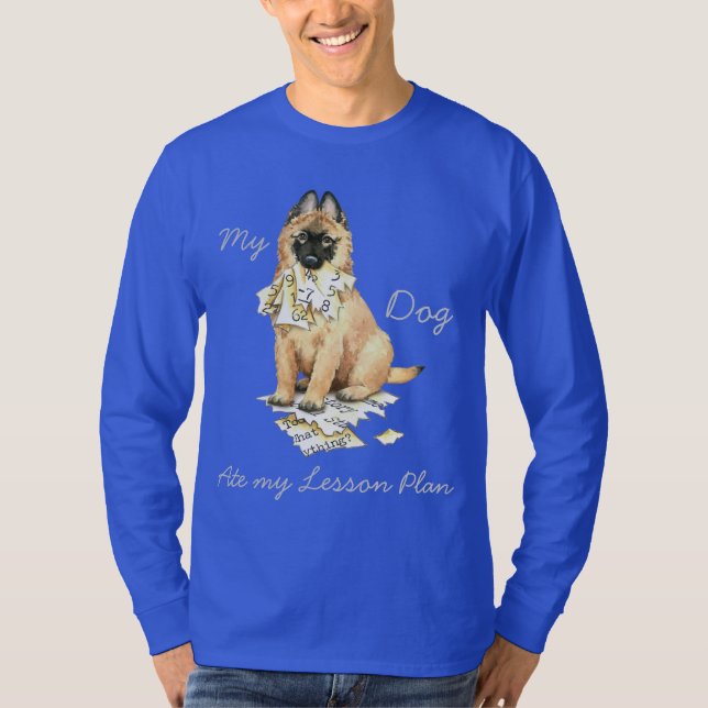 Meine Tervuren Ate meinen Lektionsplan T-Shirt (Vorderseite)