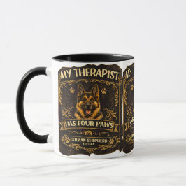 Meine Therapeutin hat vier Pfoten Deutsche Schäfer Tasse