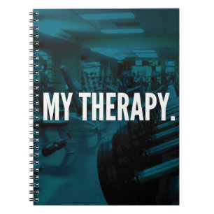 MEINE THERAPIE - Bodybuilding Workout Motivierend Notizblock