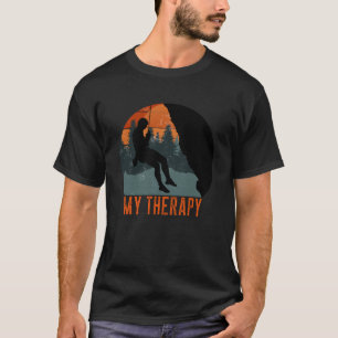 Meine Therapie im Freien Rock Climbing Retro Vinta T-Shirt